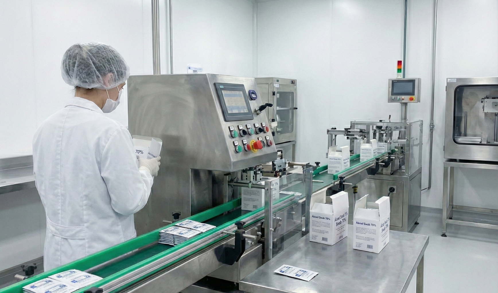 Fábrica HiraiFarma: produção de lenços descartáveis em sachê